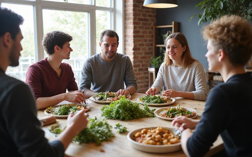 Inspirační obrázek s lidmi, kteří se učí o výživě